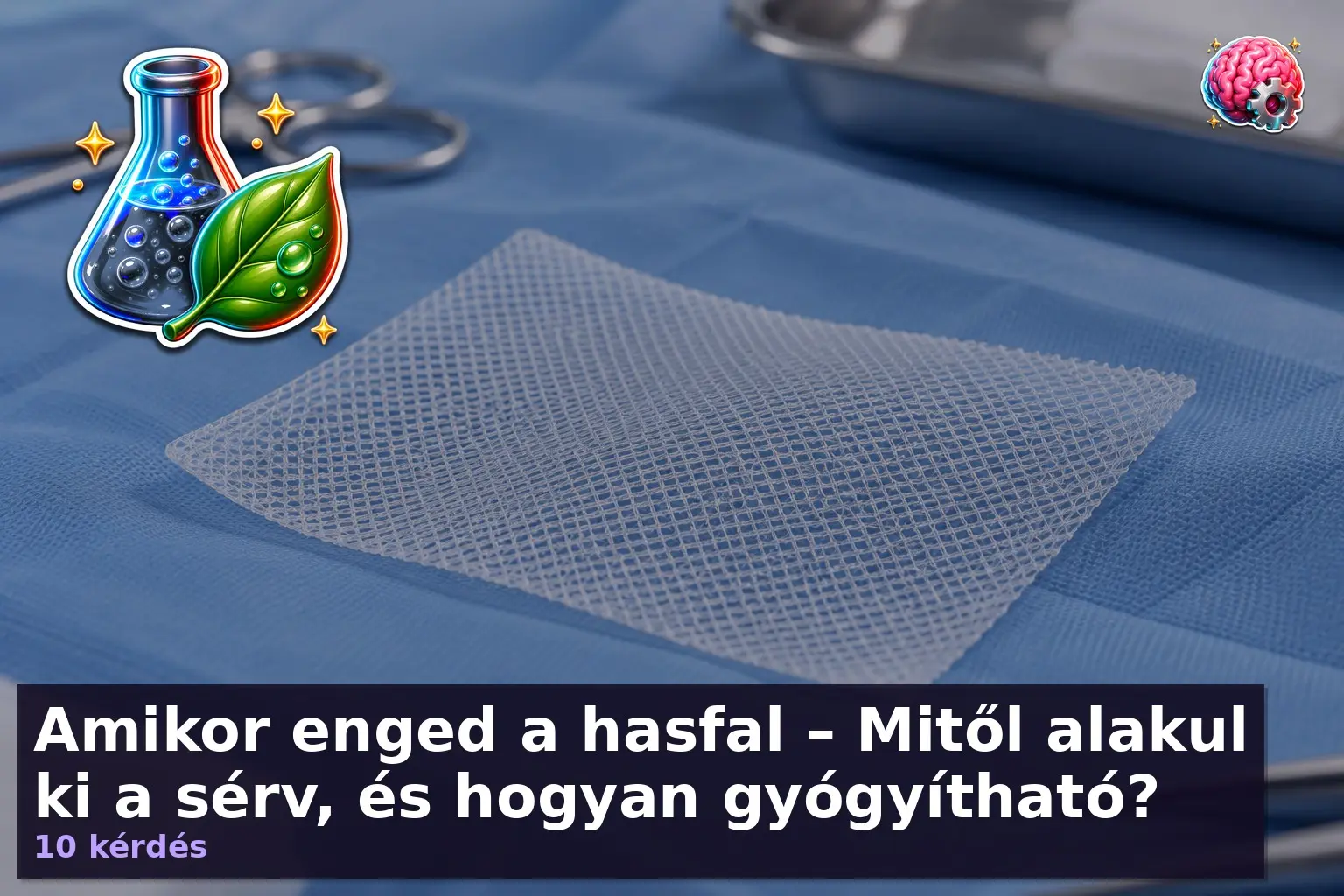 Amikor enged a hasfal – Mitől alakul ki a sérv, és hogyan gyógyítható? 4 Sebészeti sérvháló steril eszközök között a hasfali sérv kvízhez