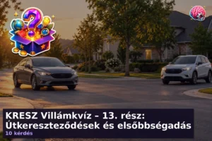 KRESZ Villámkvíz – 13. rész: Útkereszteződések és elsőbbségadás 19 KRESZ Villámkvíz – 13. rész: Útkereszteződések és elsőbbségadás