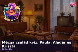 Mézga család kvíz: Paula, Aladár és Kriszta 23 Mézga család kvíz: Paula, Aladár és Kriszta
